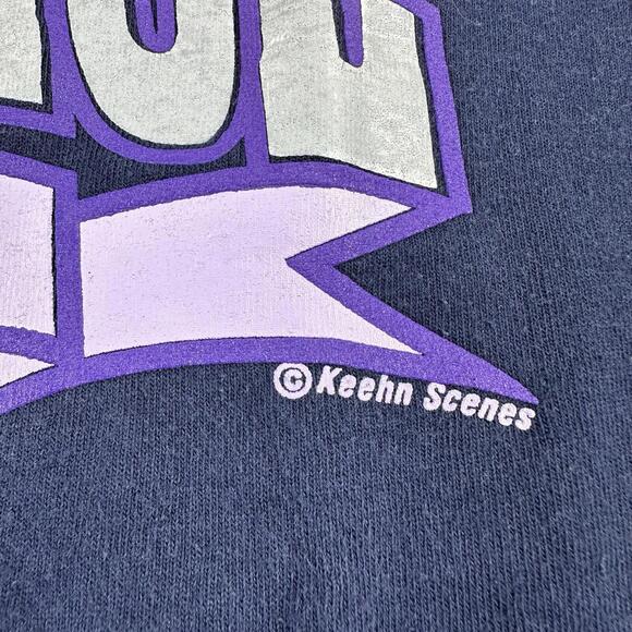 VTG Lake Tahoe Shirt Mens Small Blue Single Stitch Tee FOTL Keehn Scenes 90s - Picture 2 of 7